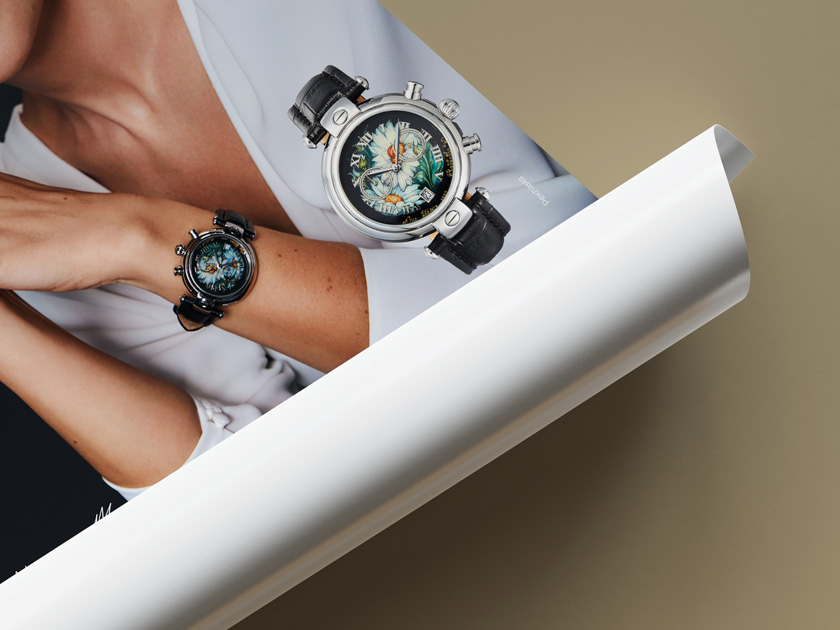 Palekh Watch, poster, design, creative, Brandom